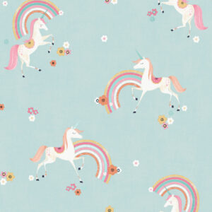 4203-27564 Rainbow Unicorns col Blue